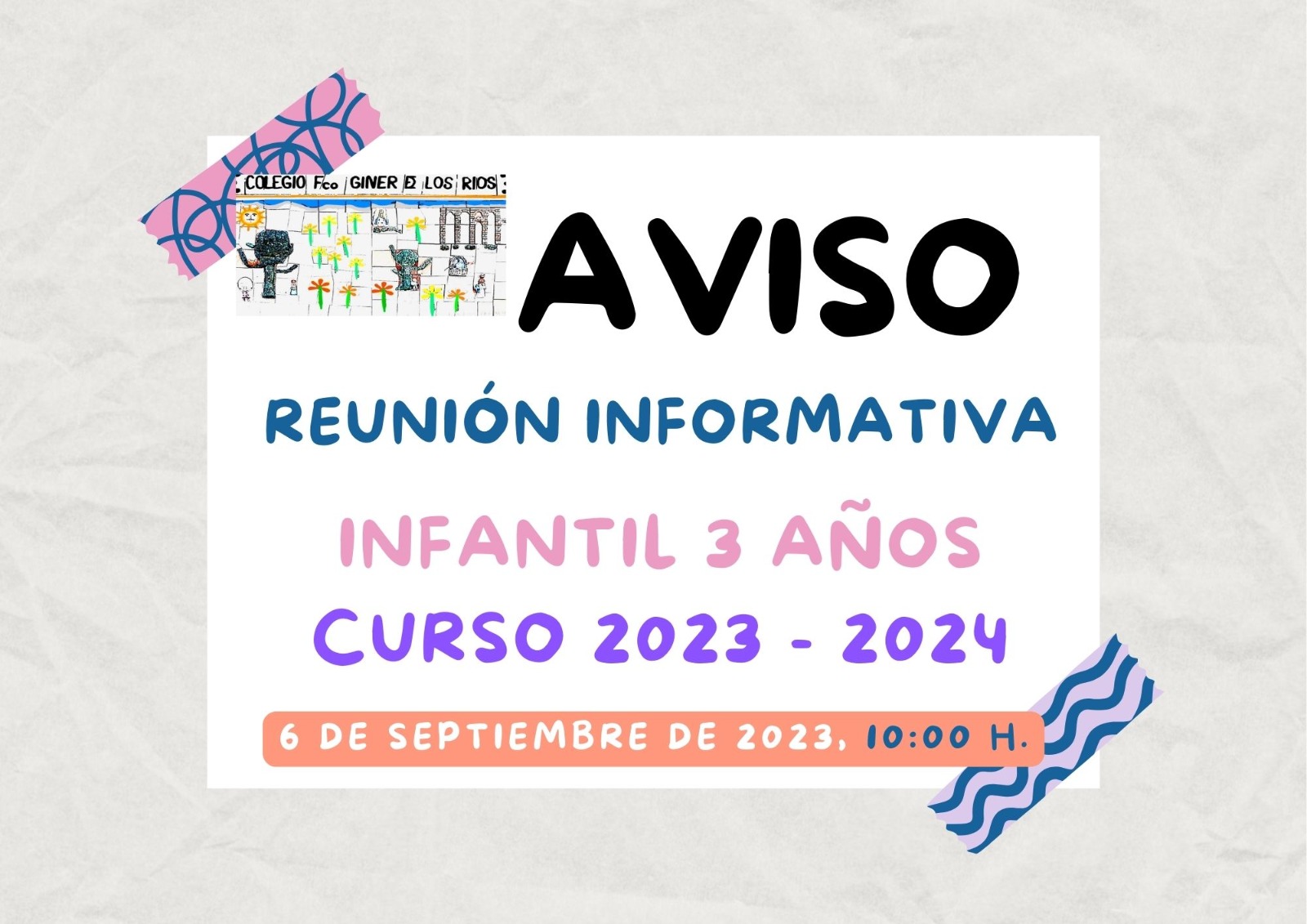 AVISO REUNION INFANTIL